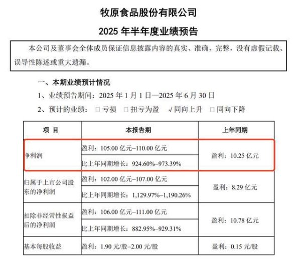 股票能配资吗 国内最强猪企，上半年净赚超100亿